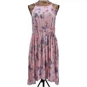 Torrid Floral Pink Sleeveless Dress sz 10 NWT